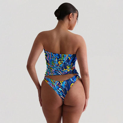 “Florina” Women's Strapless Tube Top Set