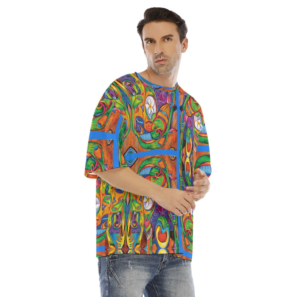 “Zoran” Men's Drop Shoulder T-shirt With Short Sleeve