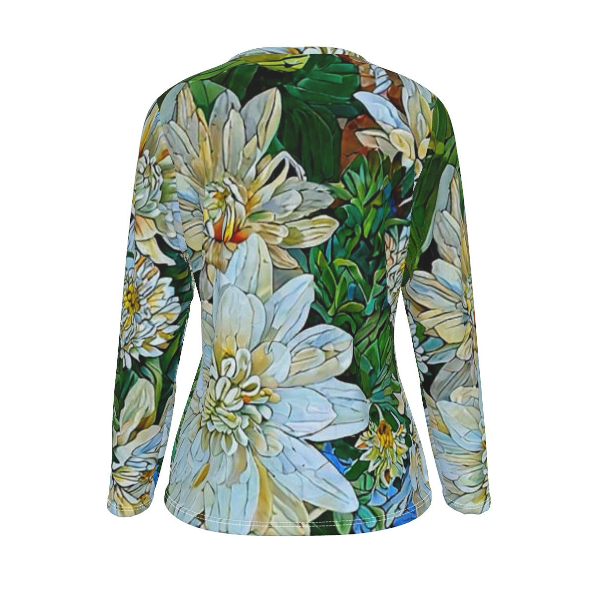 “White Floral Medley” Women's Oversized T-shirt | 190GSM Cotton