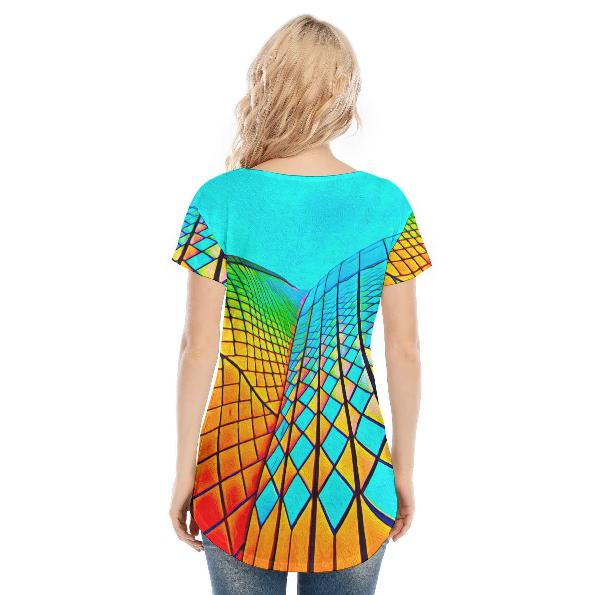 “Opera House 1” Women's V-neck Short Sleeve T-shirt