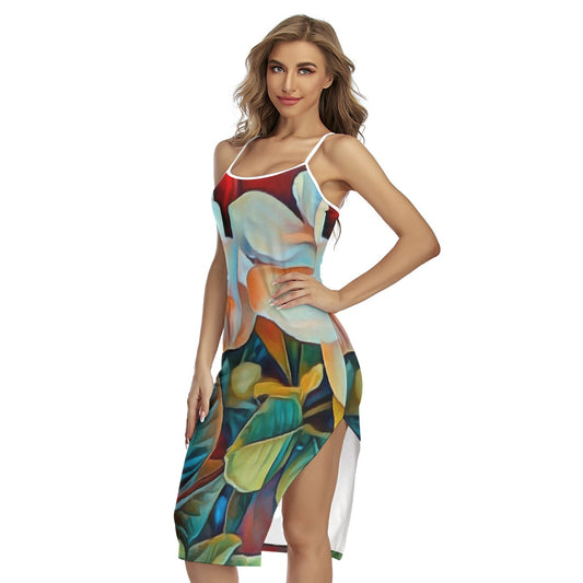 “Gardenia” Women's Back Cross Cami Dress