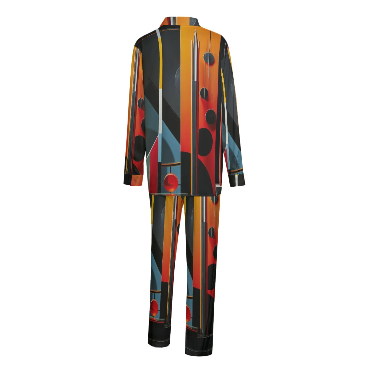 "Mars" Unisex Imitation Silk Shirt Suit