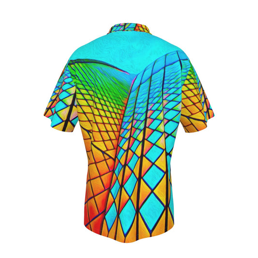 “Opera House 1” Men's Hawaiian Shirt With Pocket