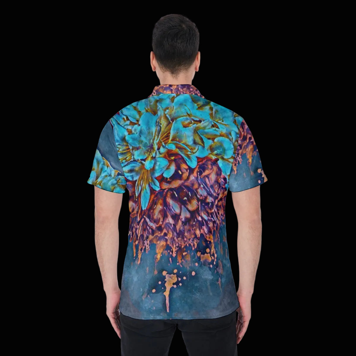 “Blue Clivea” Men's Polo Shirt