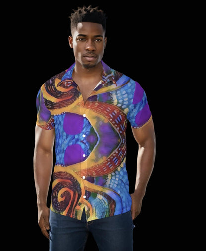 “Colour Vortex” Men's Shirt