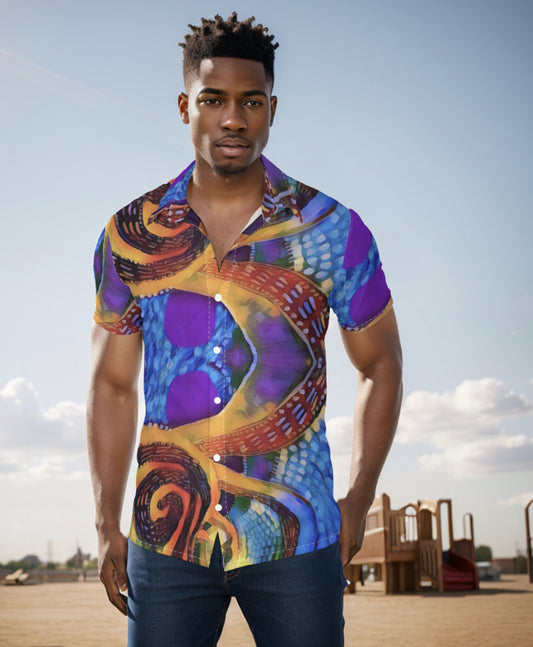 “Colour Vortex” Men's Shirt