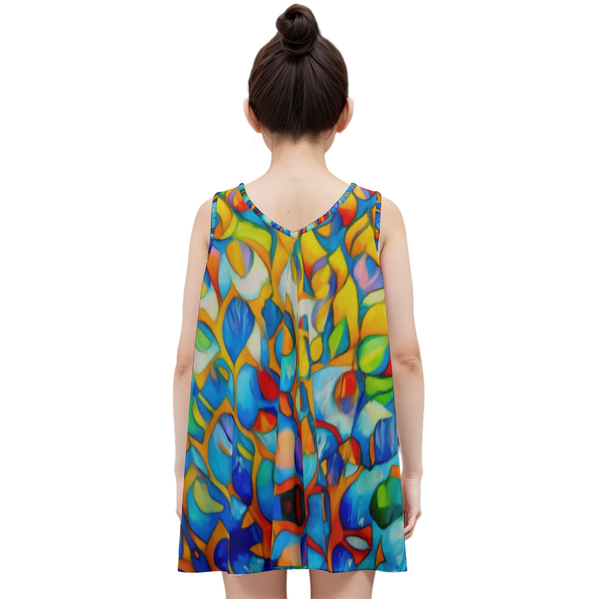 “Prism” Kid's Sleeveless Dress | 180GSM Cotton