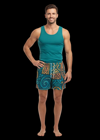 ‘Rapanui’ Men's Pocket Customisable Shorts