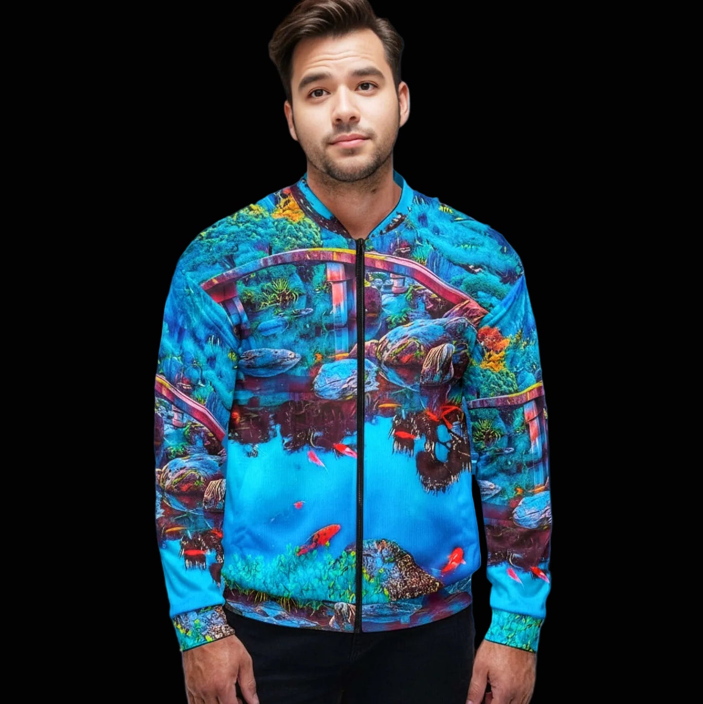 “Oriental Paradise” Unisex Bomber Jacket
