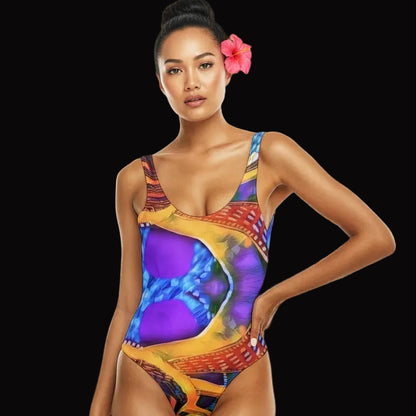 “Colour Vortex” Women's One-piece Swimsuit
