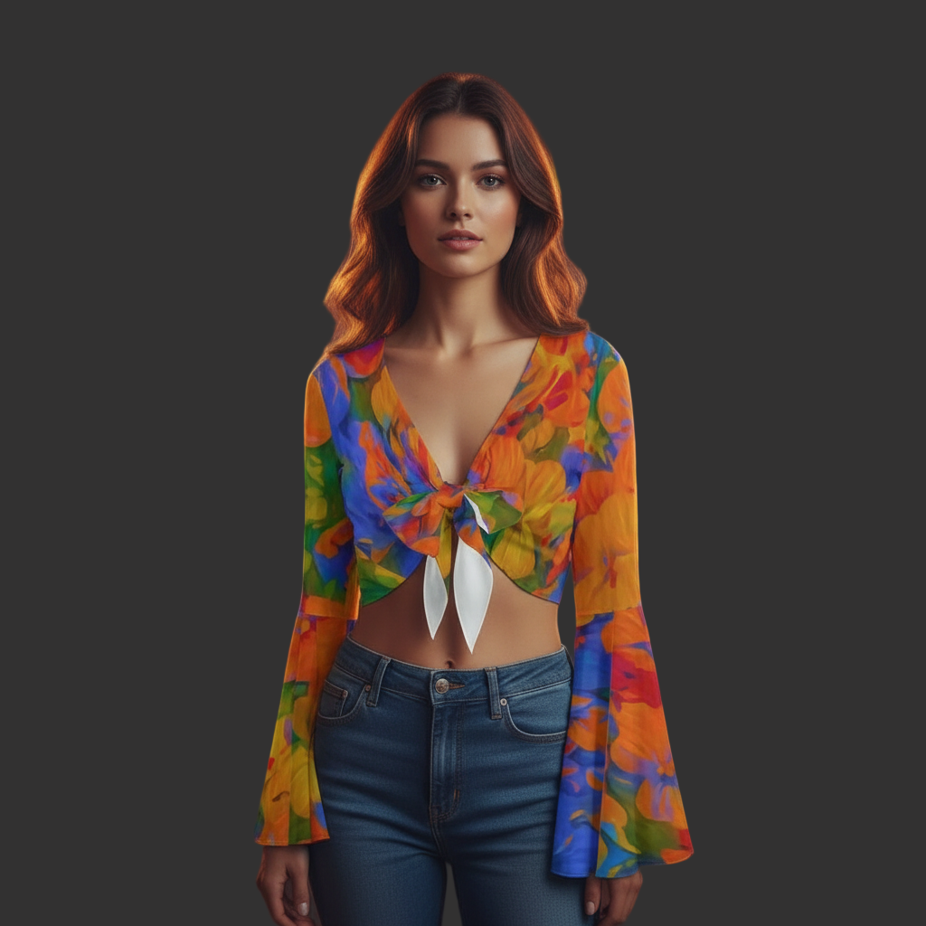 “Colour Garden”  Women's Blouse