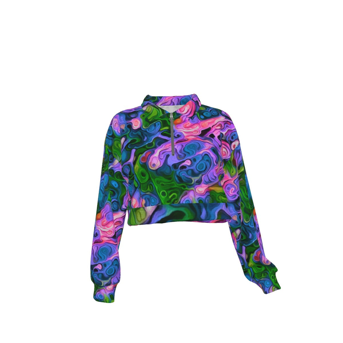 “Wonder Weave” Women's Hoodie with Half Zipper