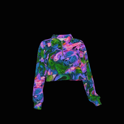 “Wonder Weave” Women's Hoodie with Half Zipper