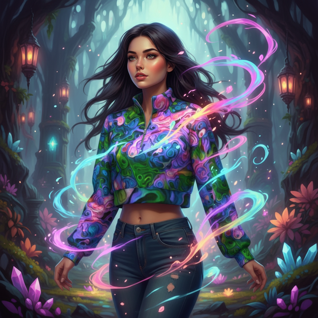 “Wonder Weave” Women's Hoodie with Half Zipper