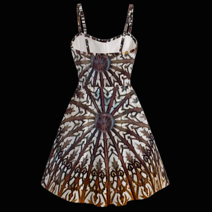 “Gothic Rose” Women's Spaghetti Strap Dress