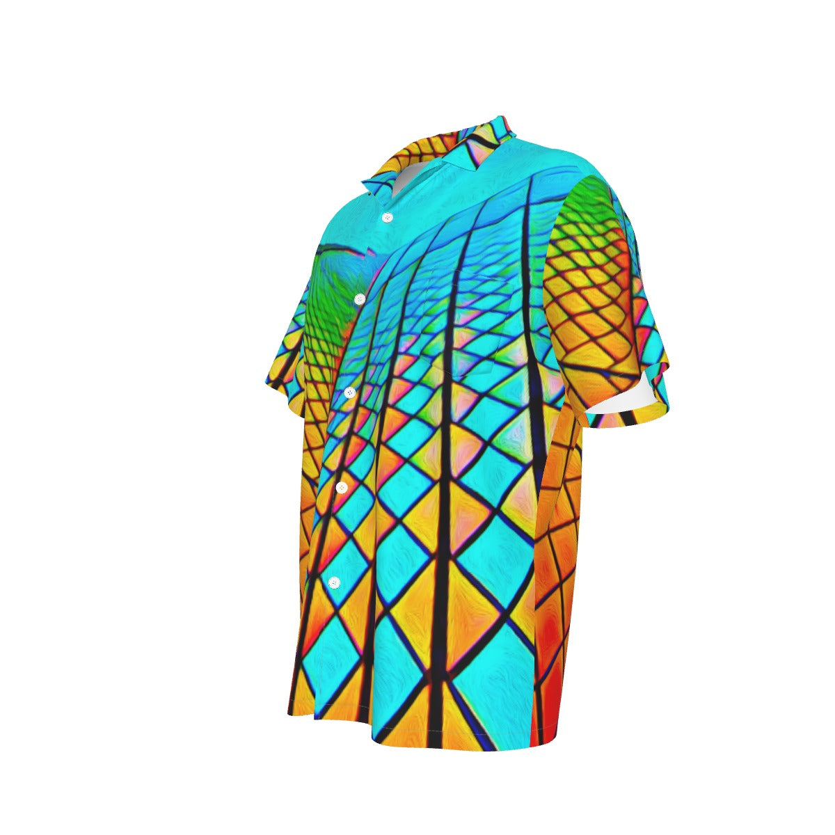 “Opera House 1” Men's Hawaiian Shirt With Pocket