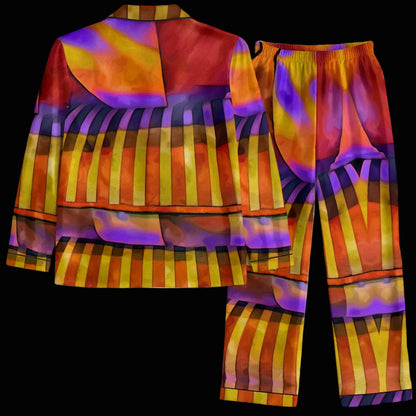 “Carnival” Women's Satin Pajama Set