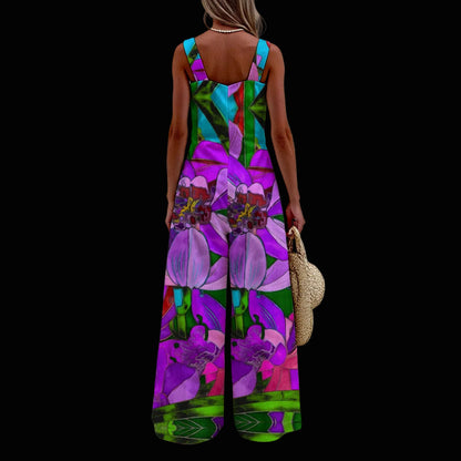 “Fantasia”  Women's Wide-Leg Jumpsuit