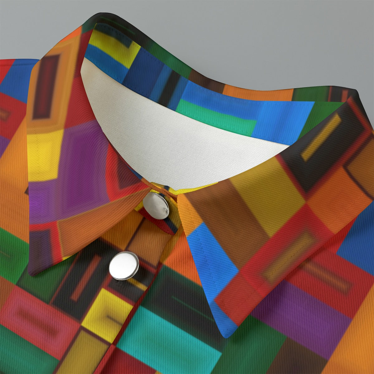 “Blocked” Women's Cropped Jacket | 245GSM Cotton