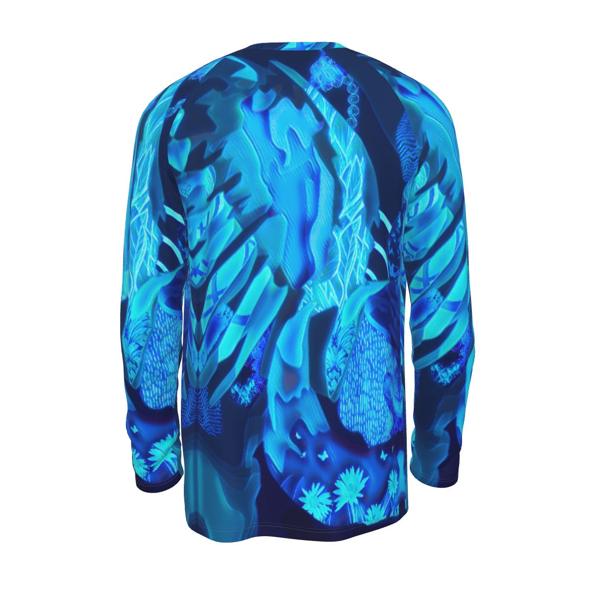 “Azure Dreamscape” Men's Raglan Long Sleeve T-shirt  | 190GSM Cotton