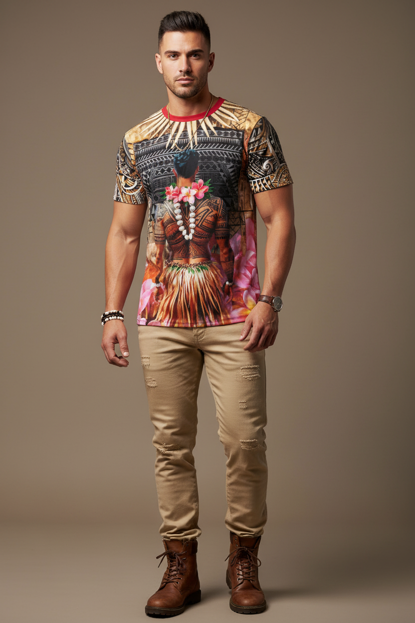 “Toa” Men's O-Neck T-Shirt