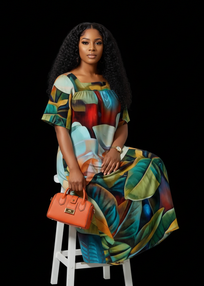 “Gardenia” Women's Elegant Long Dress