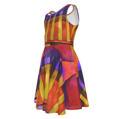 “Carnival” Kid's Sleeveless Vest Dress