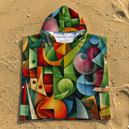 “Fruit Salad” Kid's Hooded Towel Poncho