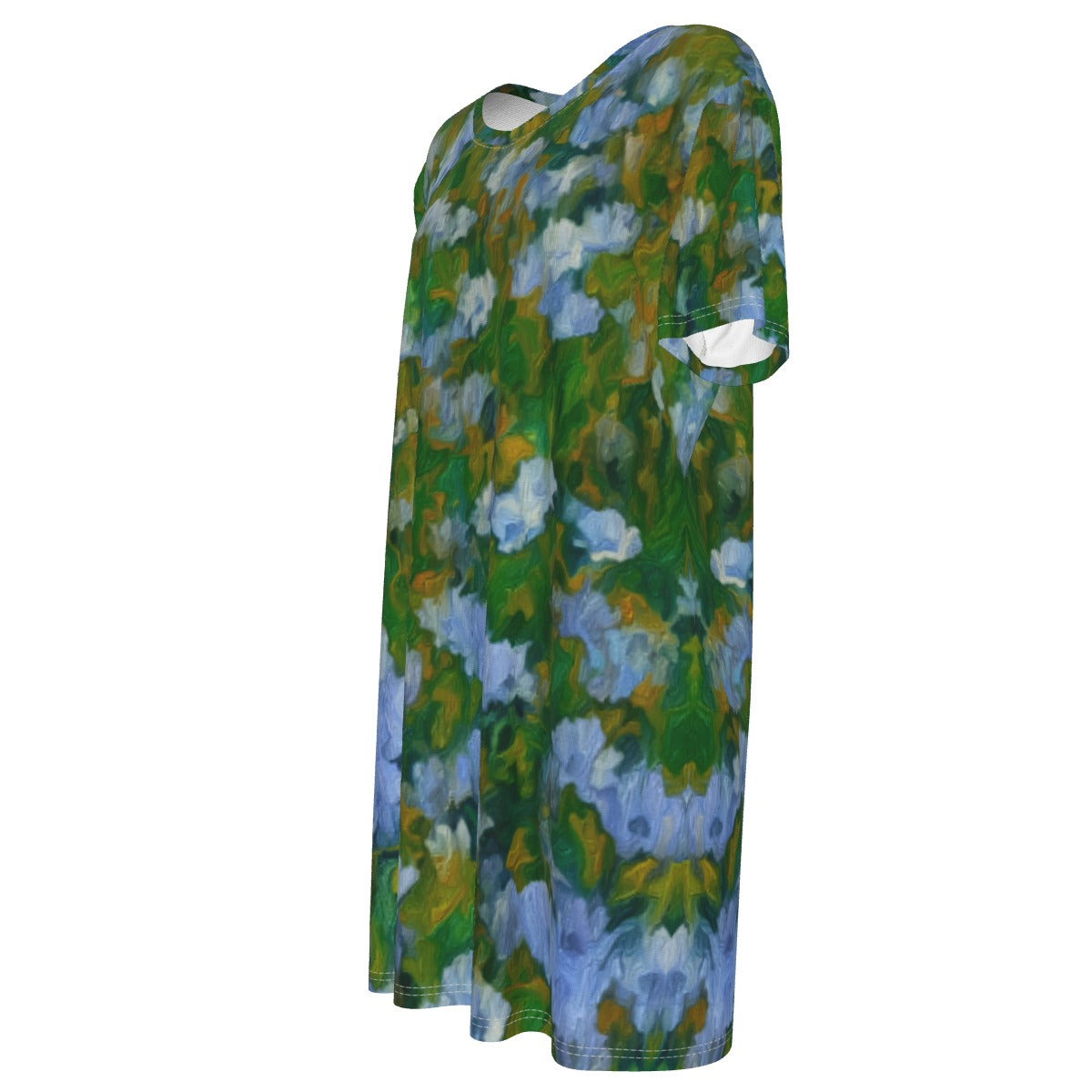 “Dreamscape Garden” Women's Waist Tight Dress | 190GSM Cotton