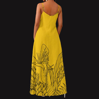 “Oscar” Women's Elegant V-Neck Maxi Dress
