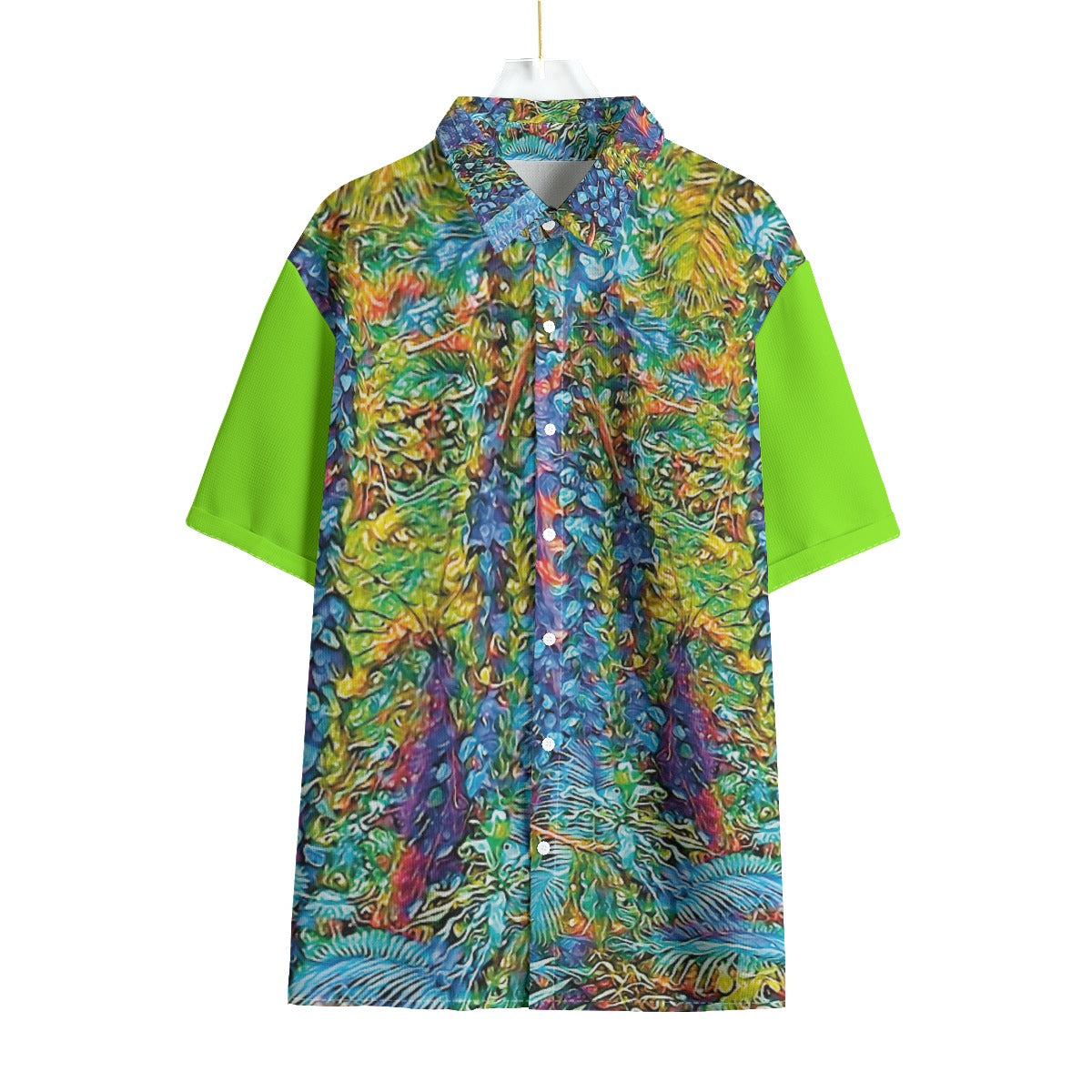 “Flouro Jungle” Unisex Shirt With Folding Sleeve