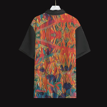 “Chromatic Fusion”  Unisex Shirt With Folding Sleeve