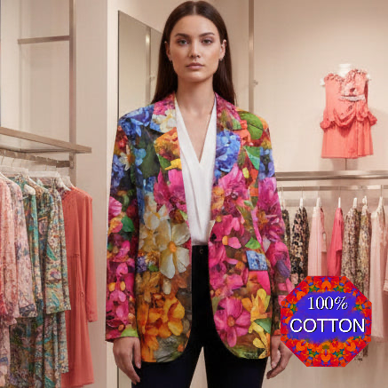 “Chelsea” Casual Flat Lapel Collar Blazer | 245GSM Cotton