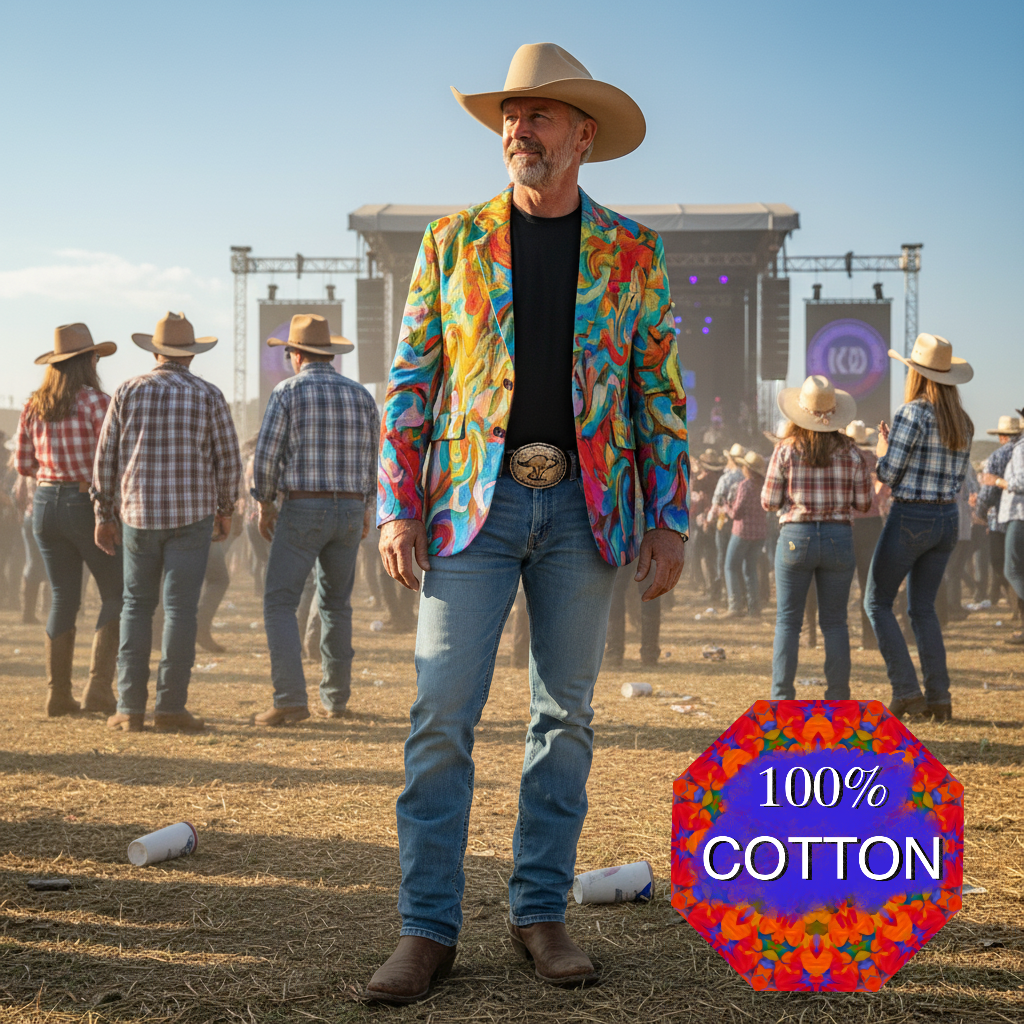 “Coober Pendy”  Men's Casual Flat Lapel Collar Blazer | 245GSM Cotton