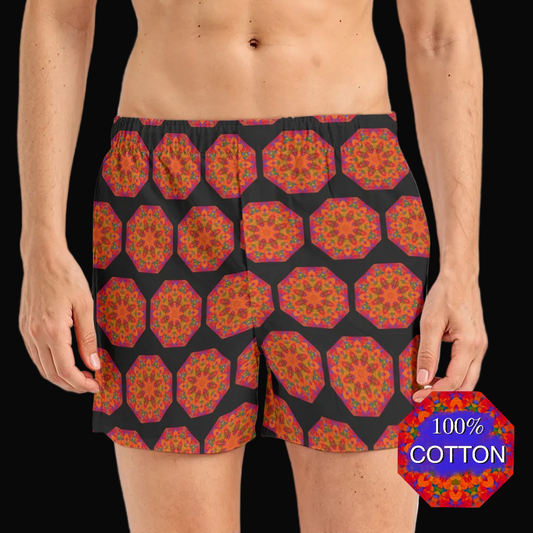 “Warm Hexa” Men's Short Boxer Briefs|115GSM Cotton poplin