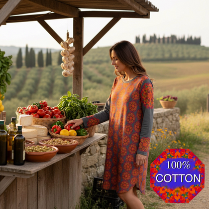 “Warm Hexa” Women's Dress | 180GSM Cotton