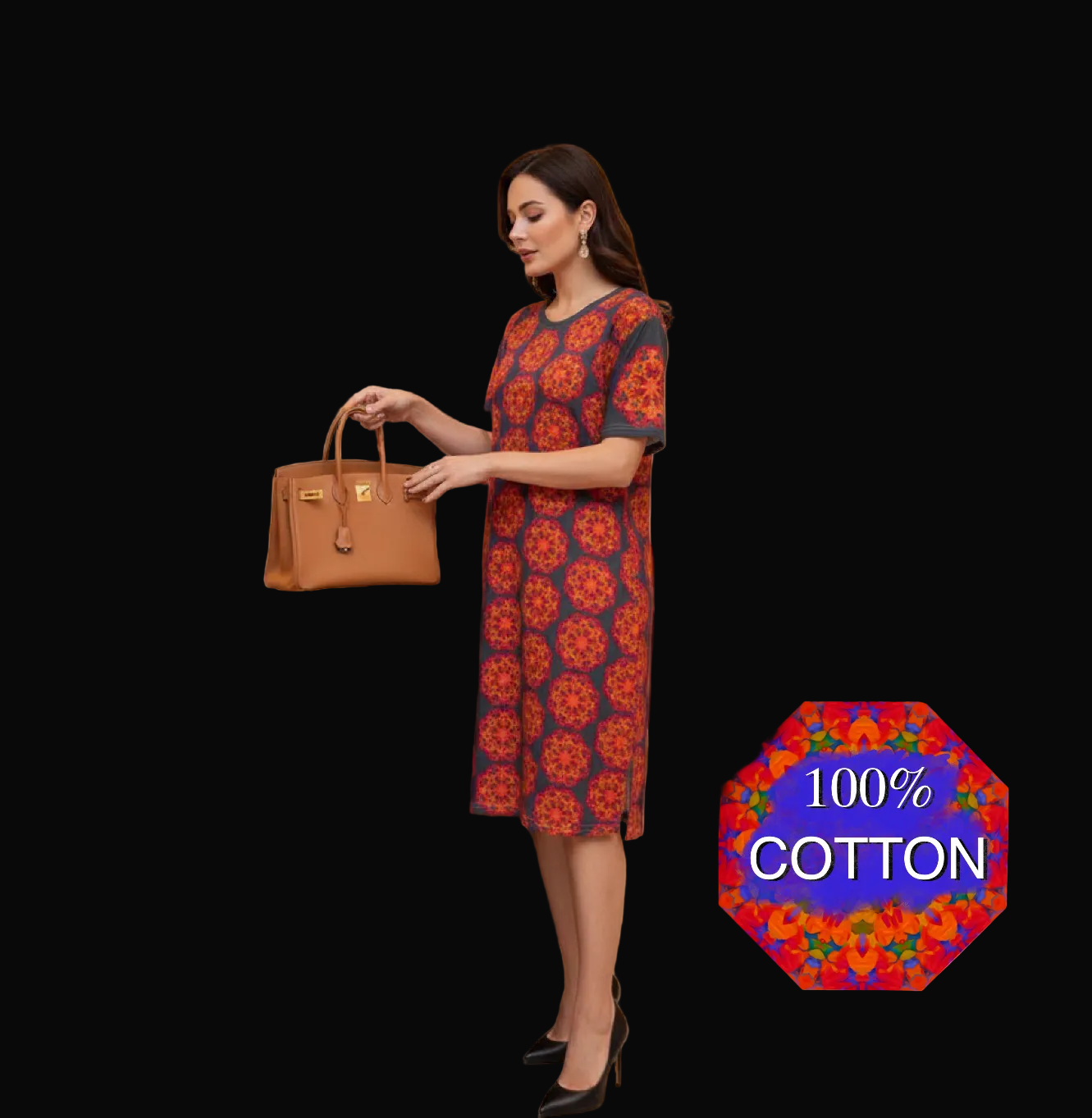 “Warm Hexa” Women's Waist Tight Dress | 190GSM Cotton