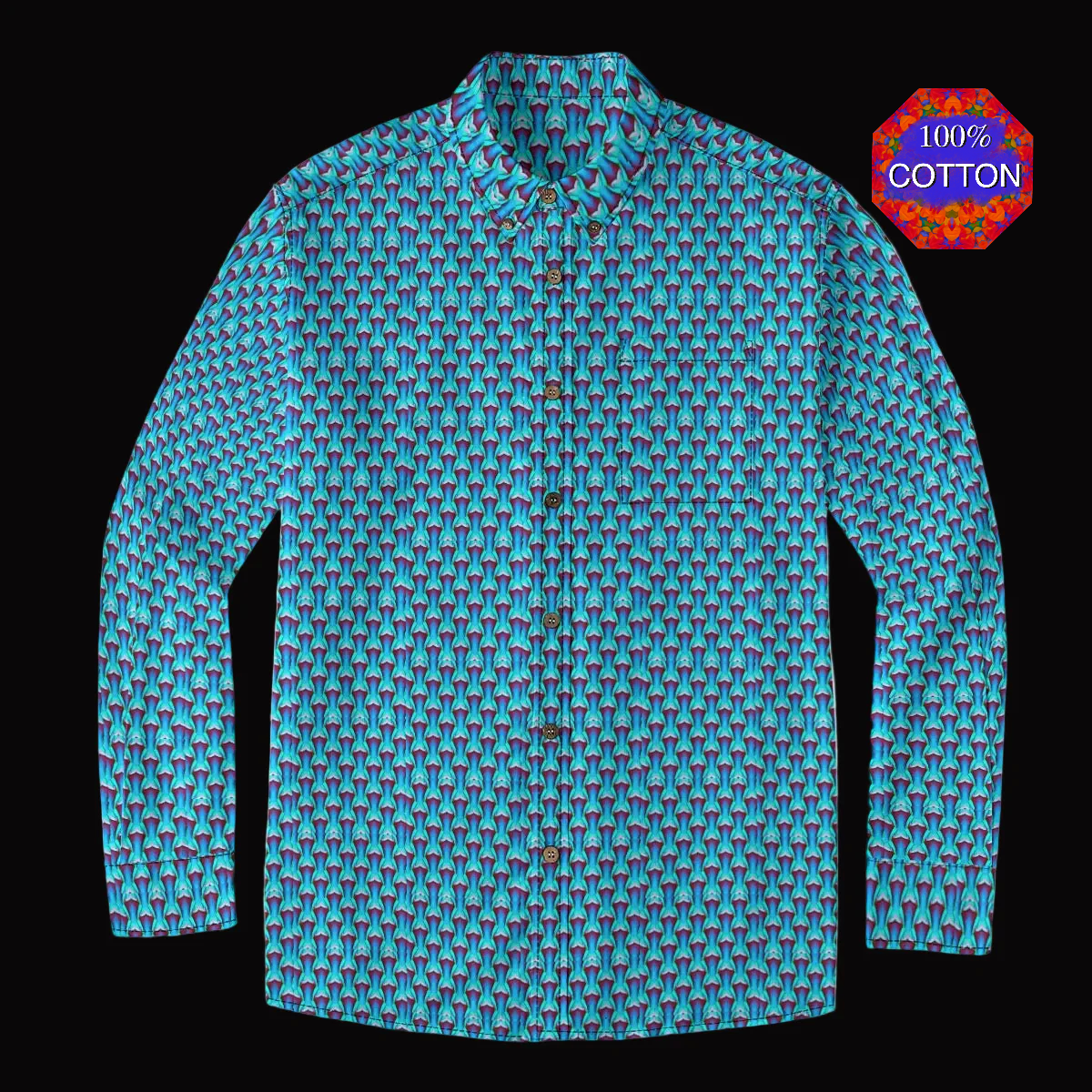 Men's Casual Lapel Long Sleeve Shirt|125GSM Cotton