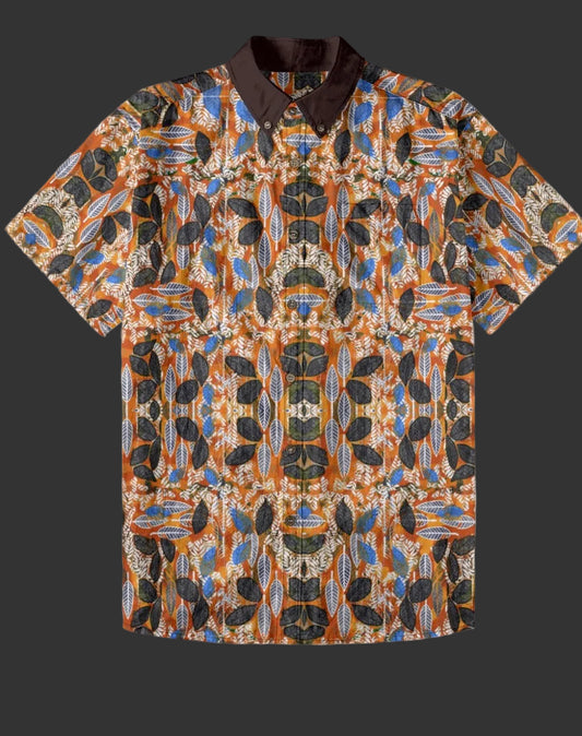 “Brambled” Men's Breathable Cotton Shirt|125GSM