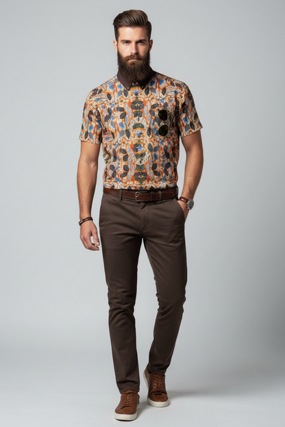 “Brambled” Men's Breathable Cotton Shirt|125GSM