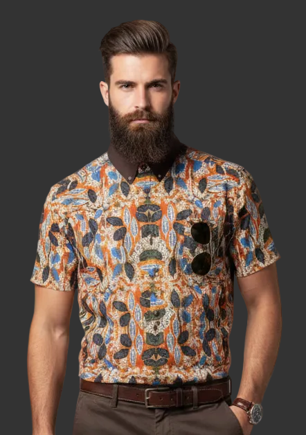 “Brambled” Men's Breathable Cotton Shirt|125GSM