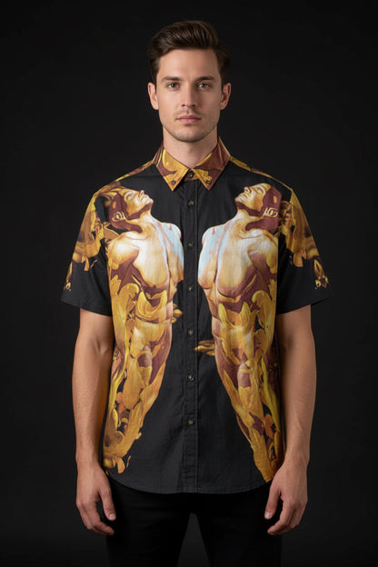 “Botanica” Men's Breathable Cotton Shirt|125GSM