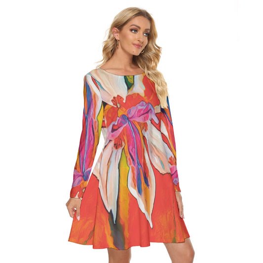 “Dietes ”Women's Crew Neck Dress