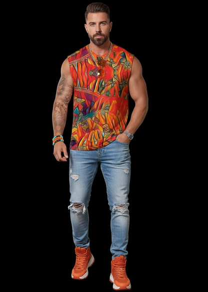 “Chromatic Fusion”  Men's Short Sleeve T-shirt