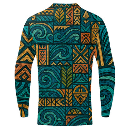 ‘Rapanui’ Men’s Quarter Zip Pullover Sweatshirt