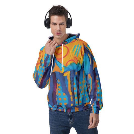 “Oceanic” Men's Raglan Pullover Hoodie
