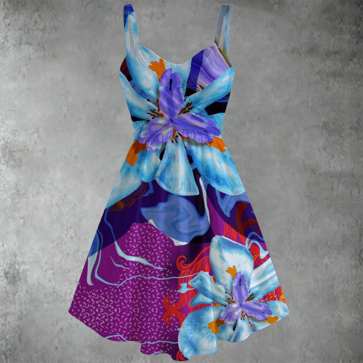 “The Blue Dietes” Spaghetti Strap Dress