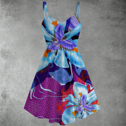 “The Blue Dietes” Spaghetti Strap Dress