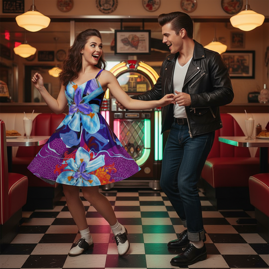 “The Blue Dietes” Spaghetti Strap Dress