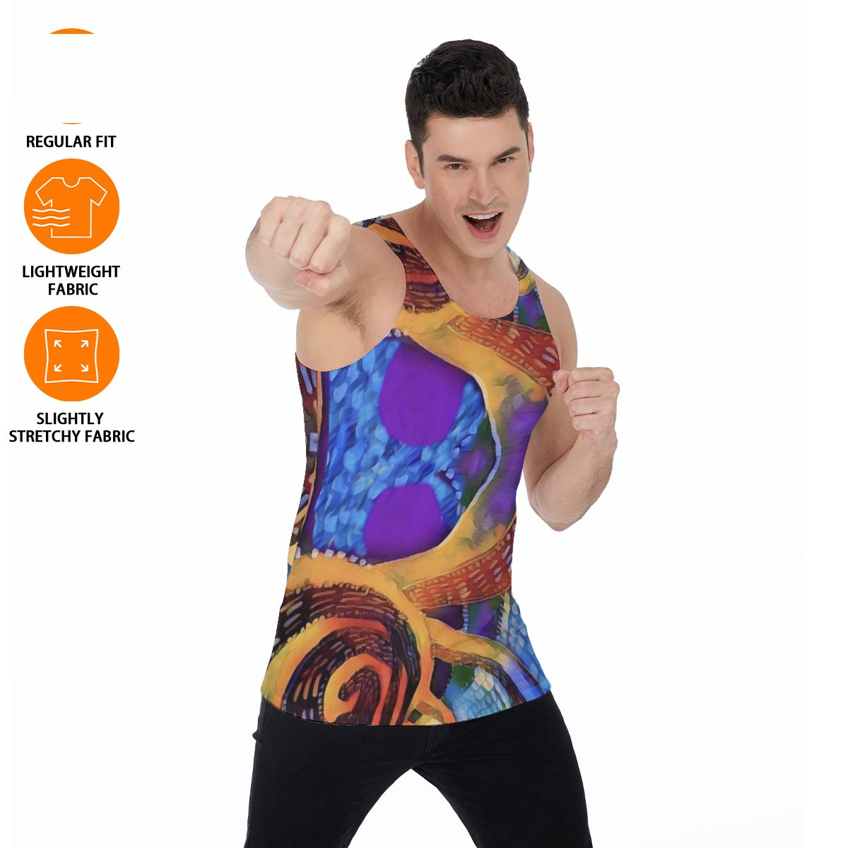 “Colour Vortex” Men's Tank Top